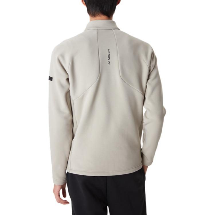 Sizing DESCENTE  Solid Color Logo Print Zip-Up Stand Collar Jacket SO423TKTO1