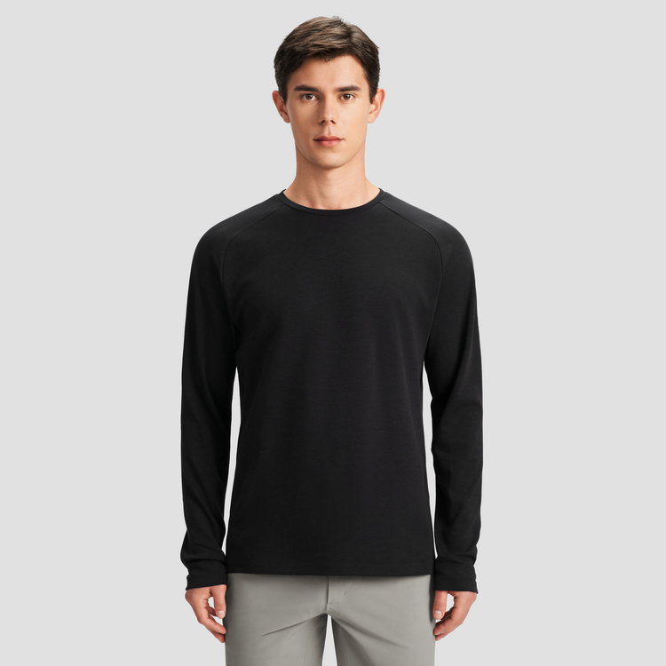 Shop DESCENTE Urban Commuter Baju Lengan Panjang Knit Bernafas D4131DTL81