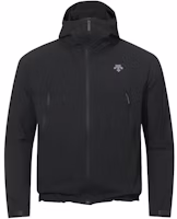 DESCENTE ALLTERRAIN 81 Logo Printed Black Zip-Up Hoodie Jacket Men SP111KWB33-BK00 DESCENTE ALLTERRAIN 81 Logo Printed Black Zip-Up Hoodie Jacket Men SP111KWB33-BK00