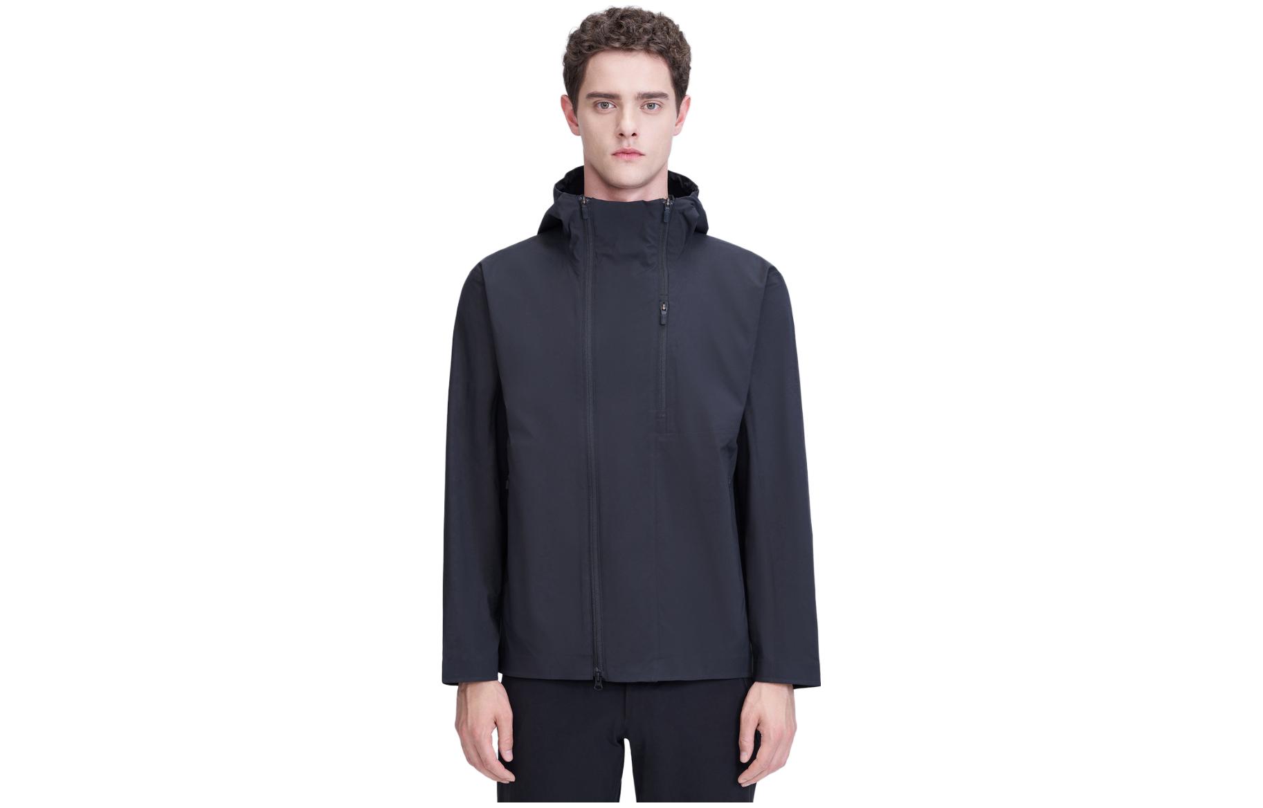 DESCENTE ALLTERRAIN Solid Color Hooded Double-Zip Woven Jacket D2311AJK24