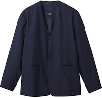 DESCENTE Antibacterial V-Neck Button Loose-Fit Jacket - Blue DXC2640AP DESCENTE Antibacterial V-Neck Button Loose-Fit Jacket - Blue DXC2640AP