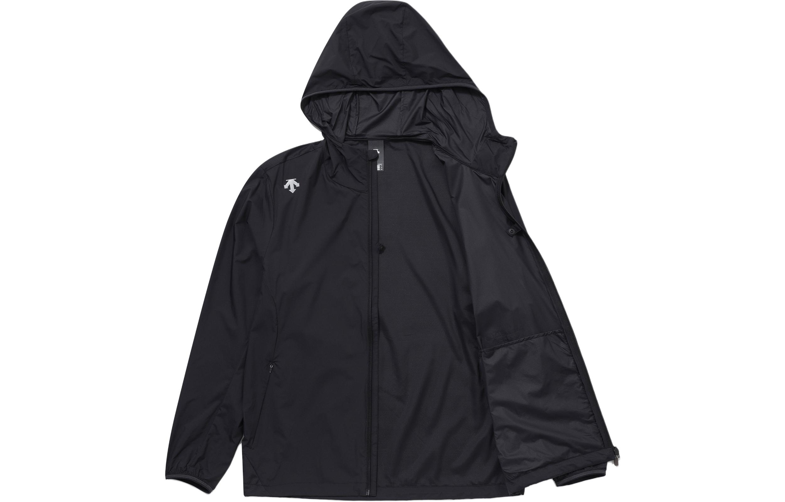 Shop DESCENTE 輕量透氣男女款戶外運動印花Logo外套 SP223RWB41