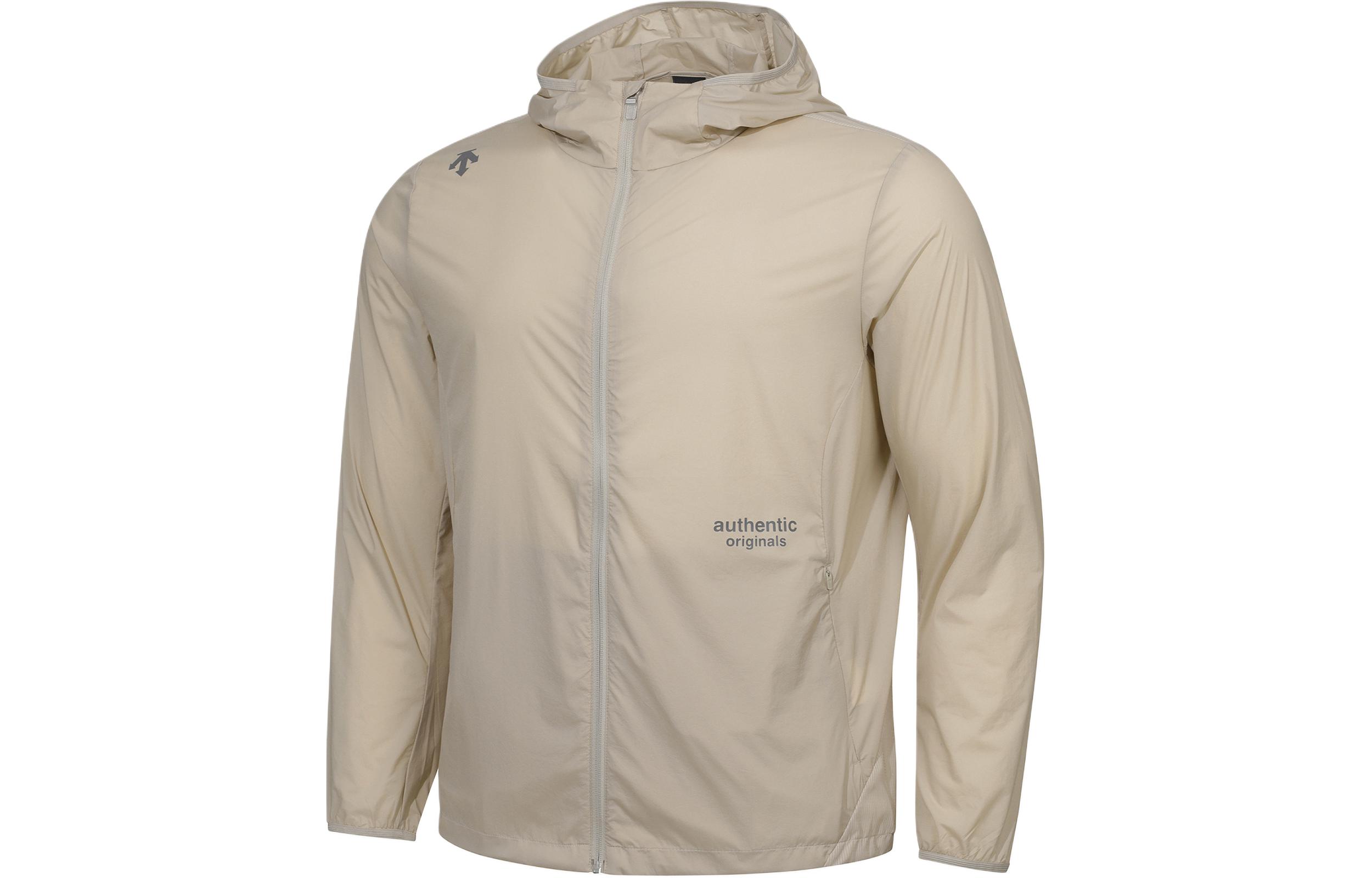 Sizing DESCENTE 輕量透氣男女款戶外運動印花Logo外套 SP223RWB41