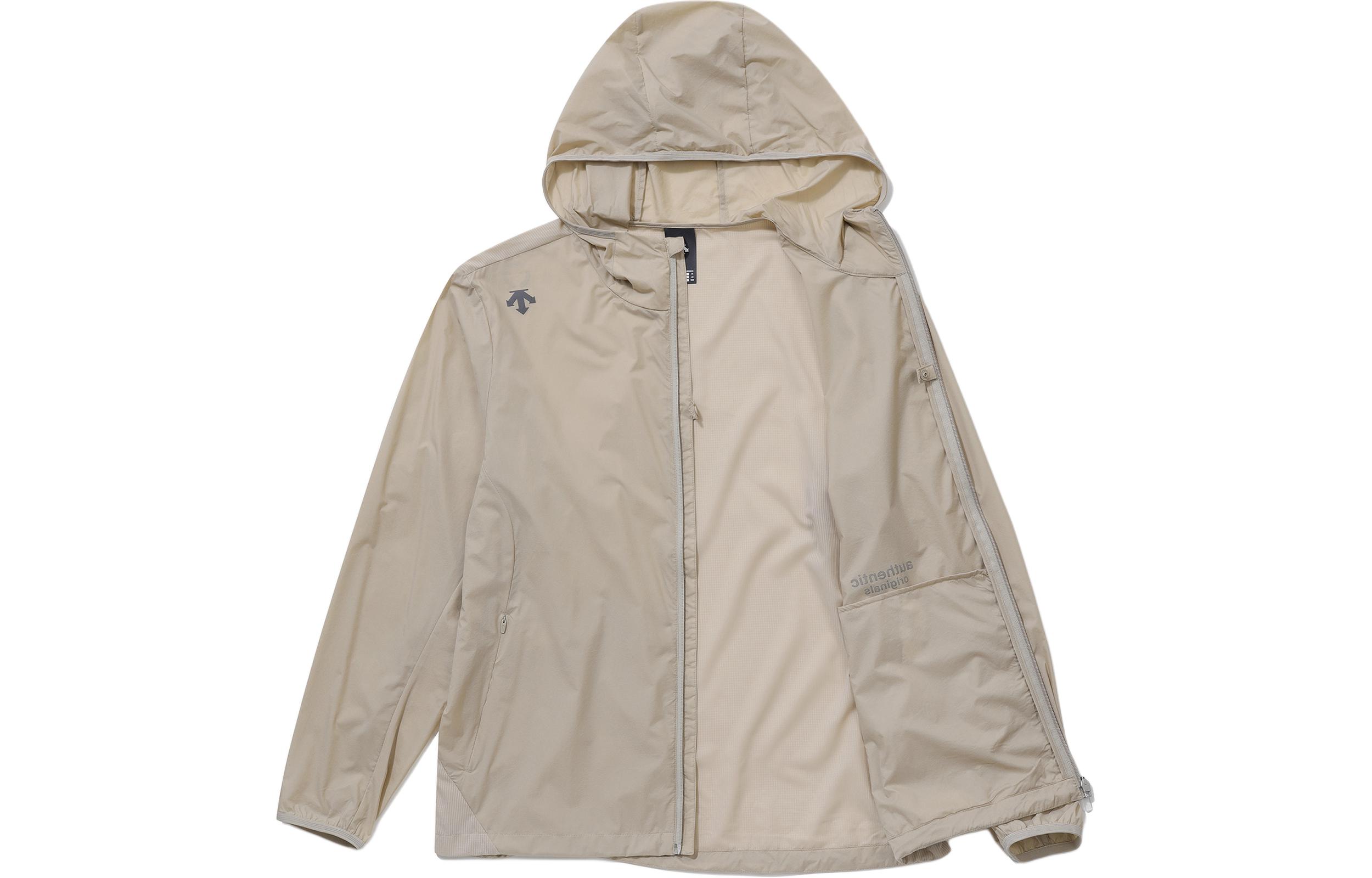 Cheap DESCENTE 輕量透氣男女款戶外運動印花Logo外套 SP223RWB41