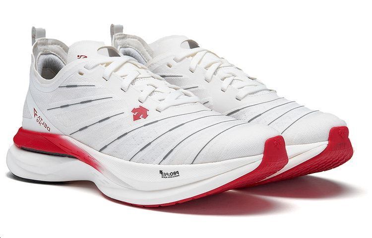 Shop DESCENTE Awaken 'White Red' D3231RRN41-WT