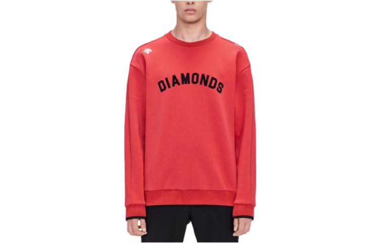 DESCENTE Baseball Series Crewneck Letter Print Pullover Sweatshirt D1421BHT81