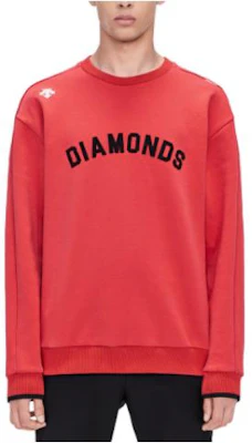 DESCENTE Baseball Series Crewneck Letter Print Pullover Sweatshirt D1421BHT81 Buy DESCENTE Baseball Series Crewneck Letter Print Pullover Sweatshirt D1421BHT81