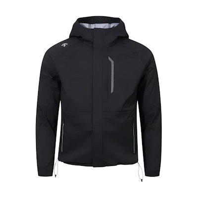 DESCENTE Black Hooded Zip Windproof Waterproof Breathable Jacket SP121RJK