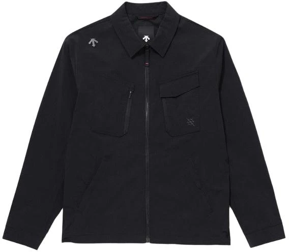descente-black-logo-print-zip-up-polo-collar-jacket-for-men-sp-121-djk-25-blk-0