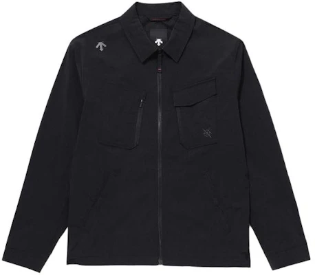 DESCENTE 男士黑色徽標印花拉鍊立領外套 SP121DJK25-BLK0 Buy DESCENTE 男士黑色徽標印花拉鍊立領外套 SP121DJK25-BLK0