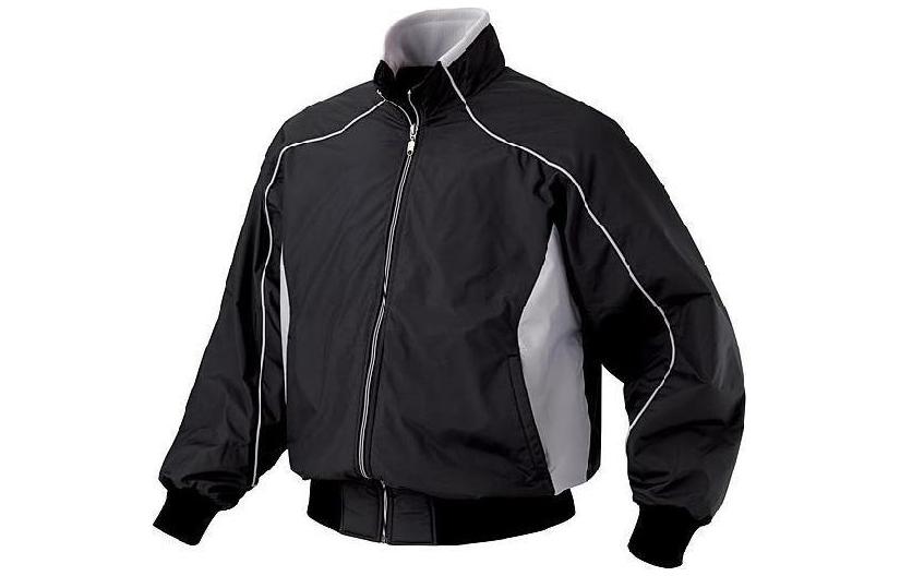 DESCENTE Black Zip-Up Stripe Panel Moisture-Wicking Jacket JDR215BBLK