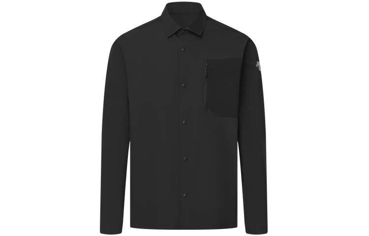 DESCENTE BLEU Urban Cycling Lightweight Breathable Woven Long-Sleeve Shirt Unisex D4233BSH70