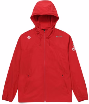 DESCENTE BTF Team Stretch Jacket with Solid Logo Print and Zip Hoodie SP223IWB41 3