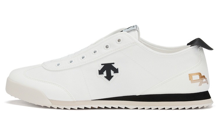 DESCENTE Chron Canvas Low-Top Casual Shoes Black/White Comfortable Lightweight D4231LSN14-BW