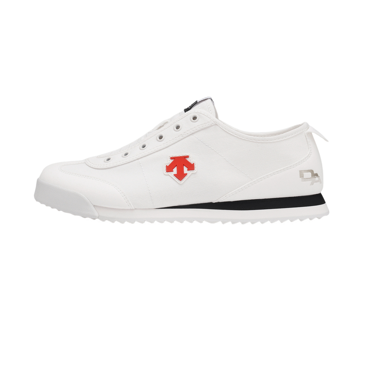 DESCENTE Chron Tempo "T-Head" White Low-Top Casual Shoes Comfortable Style D5131LSN25-WT
