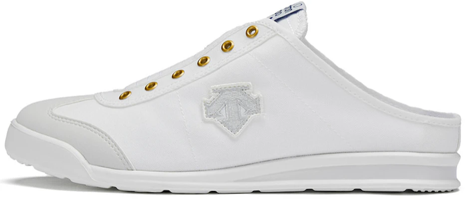 DESCENTE Chron Tempo Mule Slip-On Baskets Basses Blanches en Toile Casual. D3223LSN24-WT Buy DESCENTE Chron Tempo Mule Slip-On Baskets Basses Blanches en Toile Casual. D3223LSN24-WT