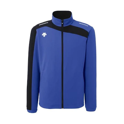 DESCENTE Colorblock Retro Zip-Up Jacket with Pockets - Blue DTM1550bDNVY
