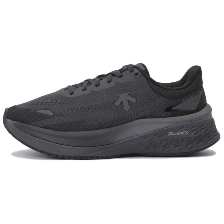 DESCENTE Comfortable Minimalist Black Low-Top Marathon Running Shoes SP313RRN91-BLKO