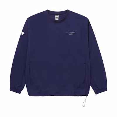 DESCENTE Crewneck Pullover Sweatshirt with Logo Print SP323UWH82