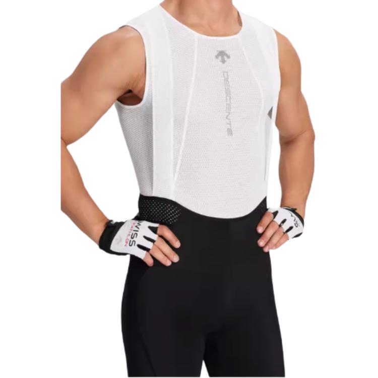 Sizing DESCENTE Serie Ciclismo Pantalones Ajustados Negros con Logo para Bicicleta. D4231CKH44