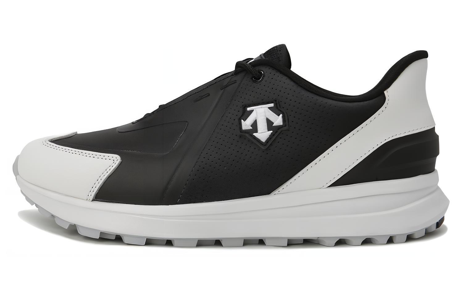 Descente D-Jogger Low-Top Golf Shoes Black Shock Absorbing Durable DP12ULSH31-BLKG