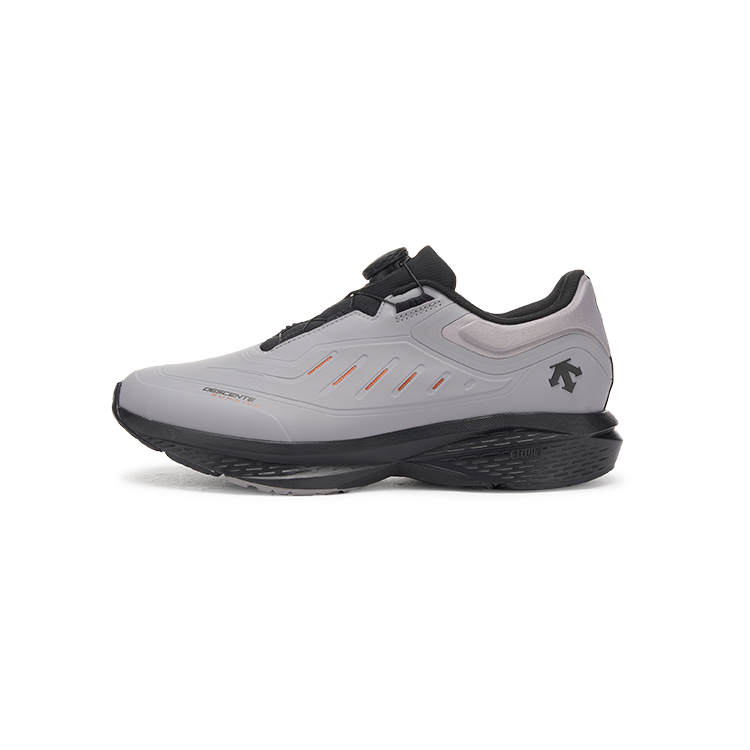 DESCENTE DFLUID Running Shoes - Cushioning, BOA, Waterproof, , Gray. D4431RRN36-GY