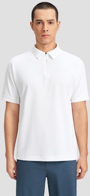 DESCENTE DUALIS Half-Zip Urban Commuter Short Sleeve Polo Shirt. D4231DPS85 6