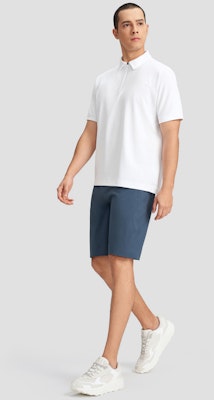 DESCENTE DUALIS Half-Zip Urban Commuter Short Sleeve Polo Shirt. D4231DPS85 8