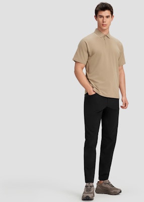 DESCENTE Dualis Tough Fabric Short Sleeve Polo Shirt Urban Commuter Style D4231DPS83 3