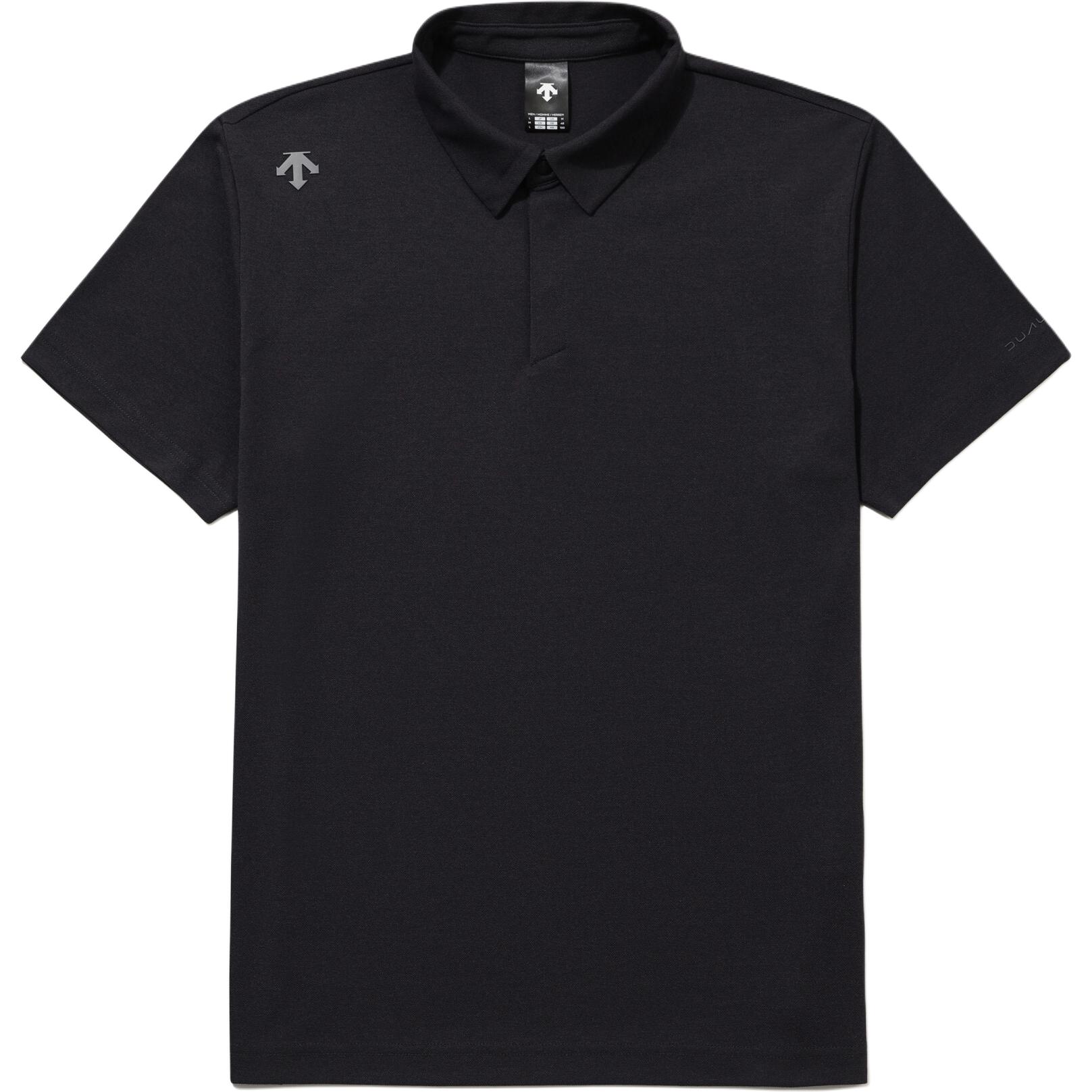 DESCENTE Dualis Loose Fit Snap-Button Short Sleeve Polo Shirt SR121DPS33
