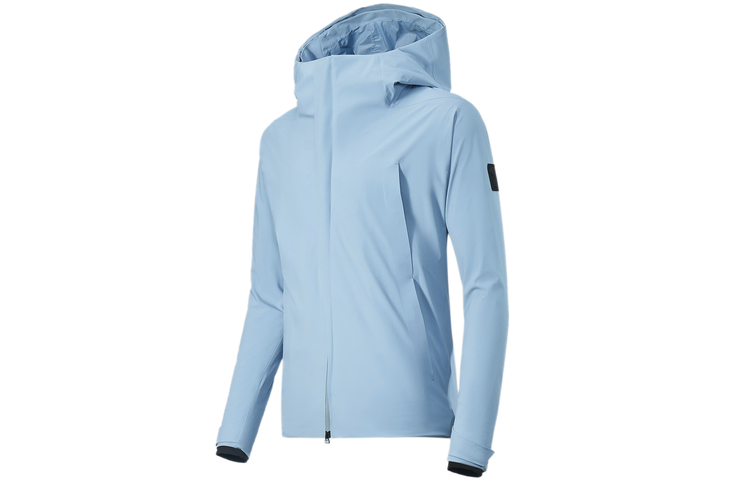 DESCENTE DUALIS Series Solid Color Hooded Woven Jacket D2431DJK80