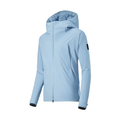 DESCENTE DUALIS Series Solid Color Hooded Woven Jacket D2431DJK80
