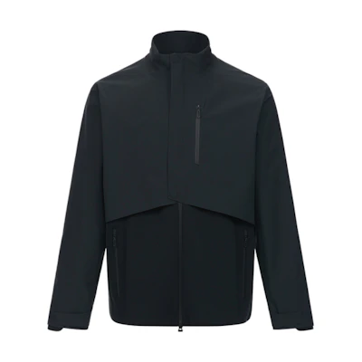 DESCENTE DUALIS Series Solid Color Stand Collar Woven Zip Jacket D3131DJK89