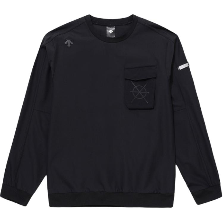 DESCENTE Dualis Unisex Slim Fit Crewneck Long Sleeve Sweatshirt - Solid Color SP121DWH22