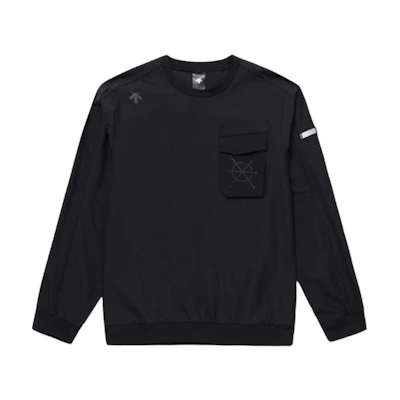 DESCENTE Dualis Unisex Slim Fit Crewneck Long Sleeve Sweatshirt - Solid Color SP121DWH22