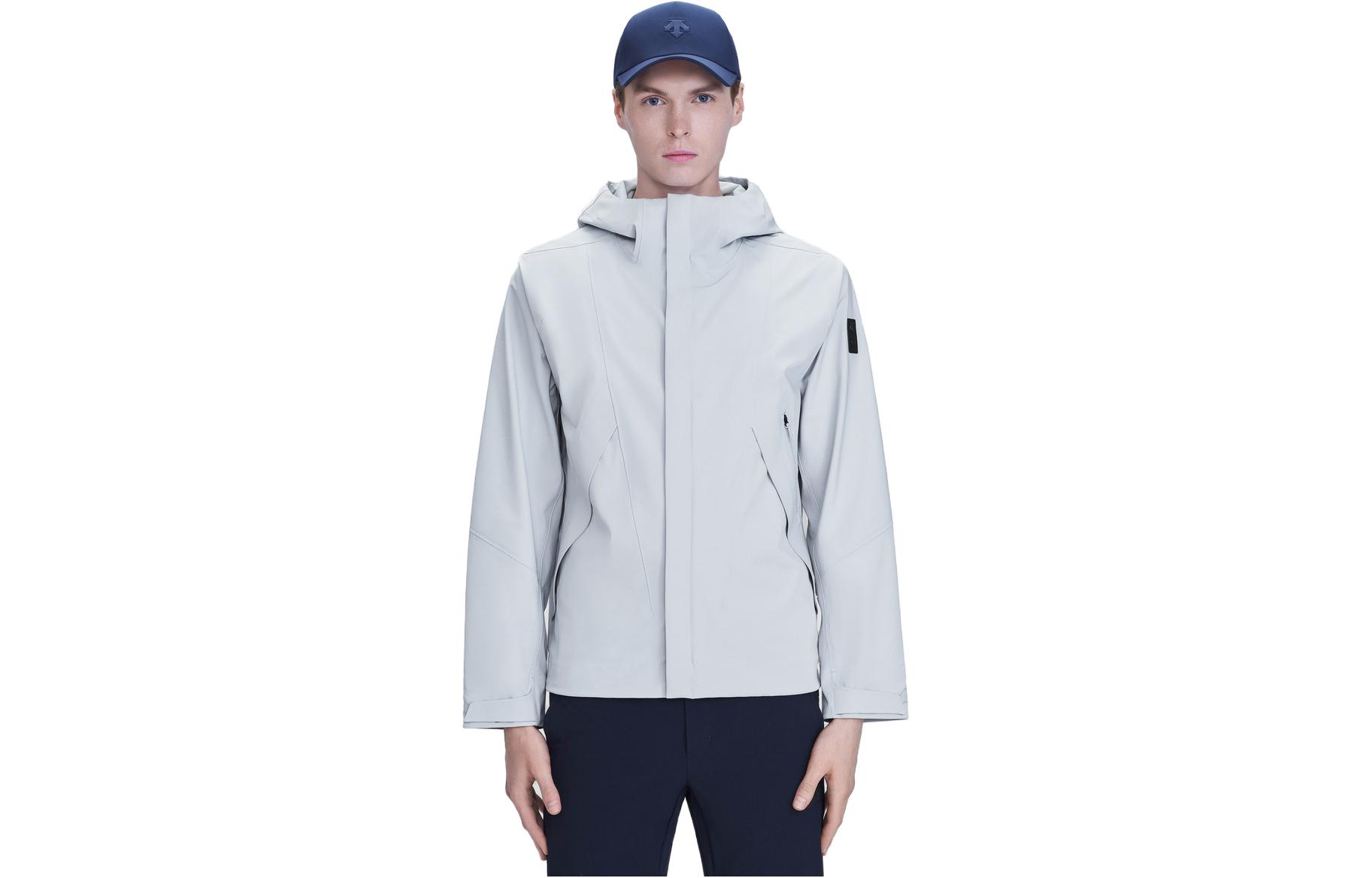 DESCENTE DUALIS Water-Resistant Woven Hoodie Jacket for Men D3131DJK81