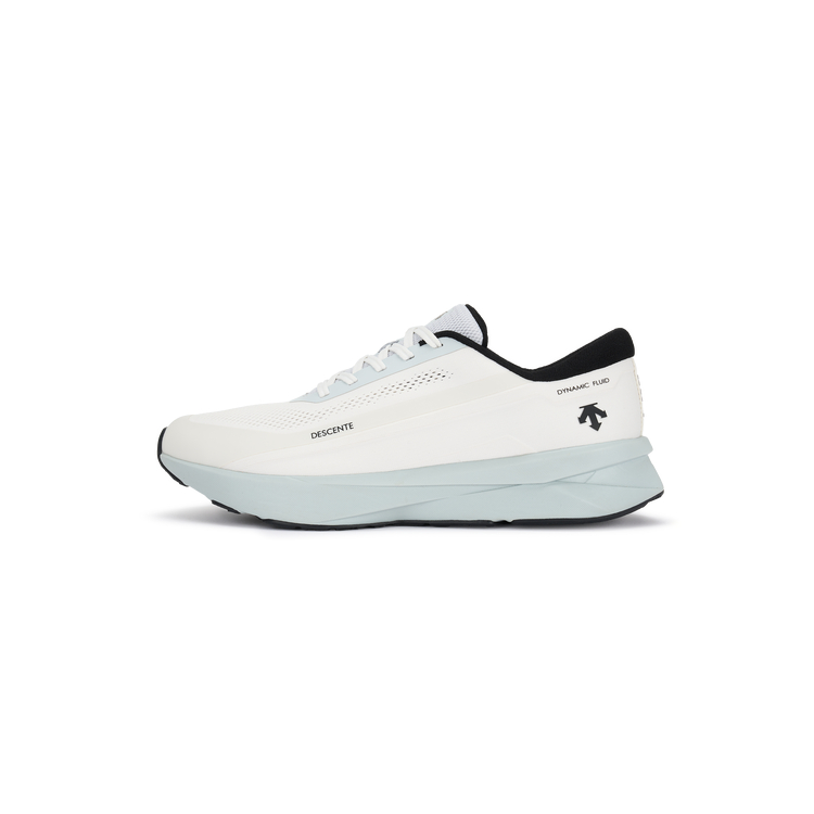 DESCENTE Dynamic Fluid 2.0 White Low-Top Running & Casual Commuter Shoes. D5291RRN29-BE
