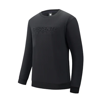 DESCENTE ELEMENT Series Solid Color Letter Knit Pullover Sweatshirt D2431IHT71
