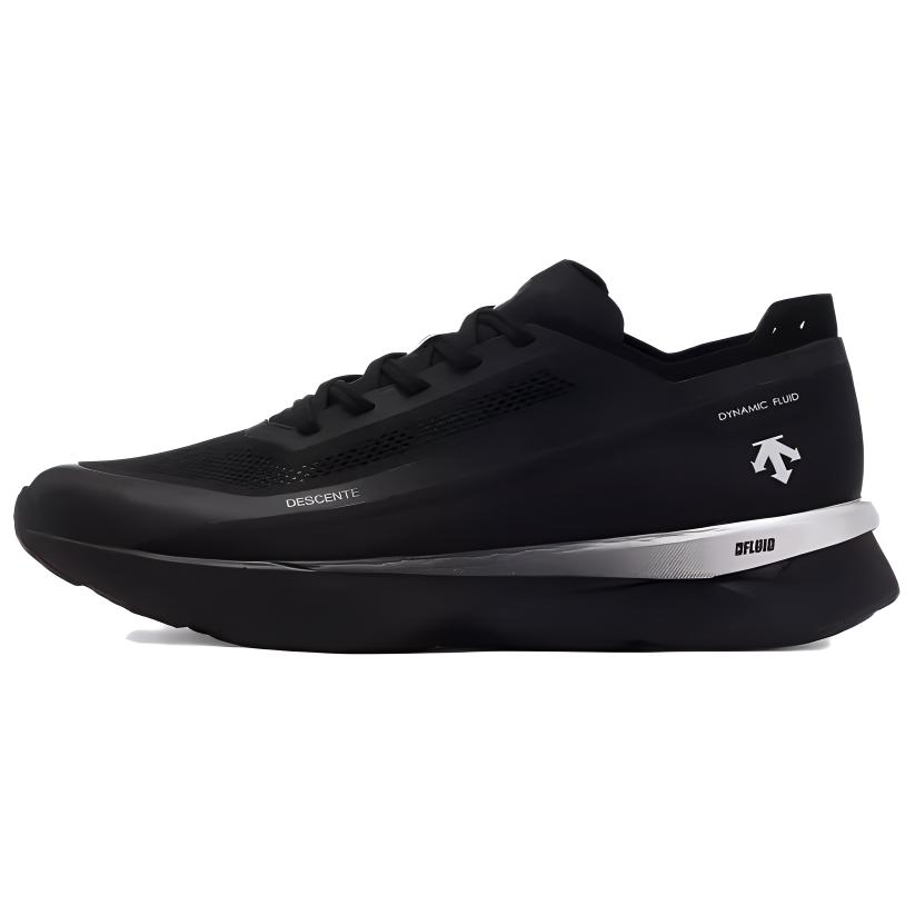 DESCENTE Enerzite Fluid 2.0 Black Running Shoes - Comfort, Cushion & Breathable D4231RRN29-BK