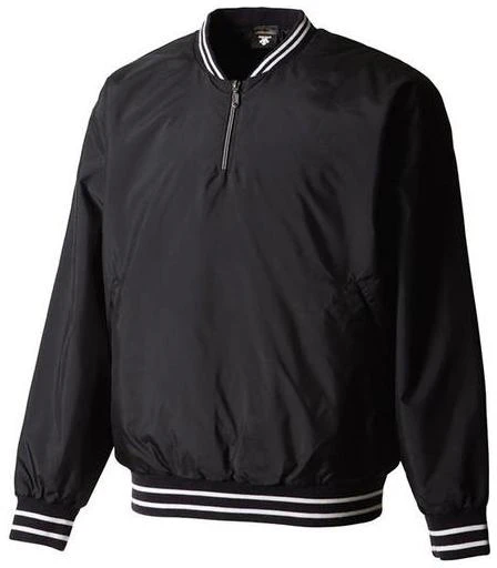 descente-essential-stripe-half-zip-long-sleeve-jacket-black-std-410-bblk