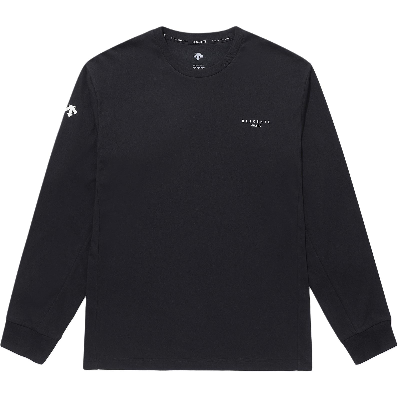 DESCENTE Essential Sweat-Wicking Unisex Crewneck Logo Sweatshirt SP323UTL71