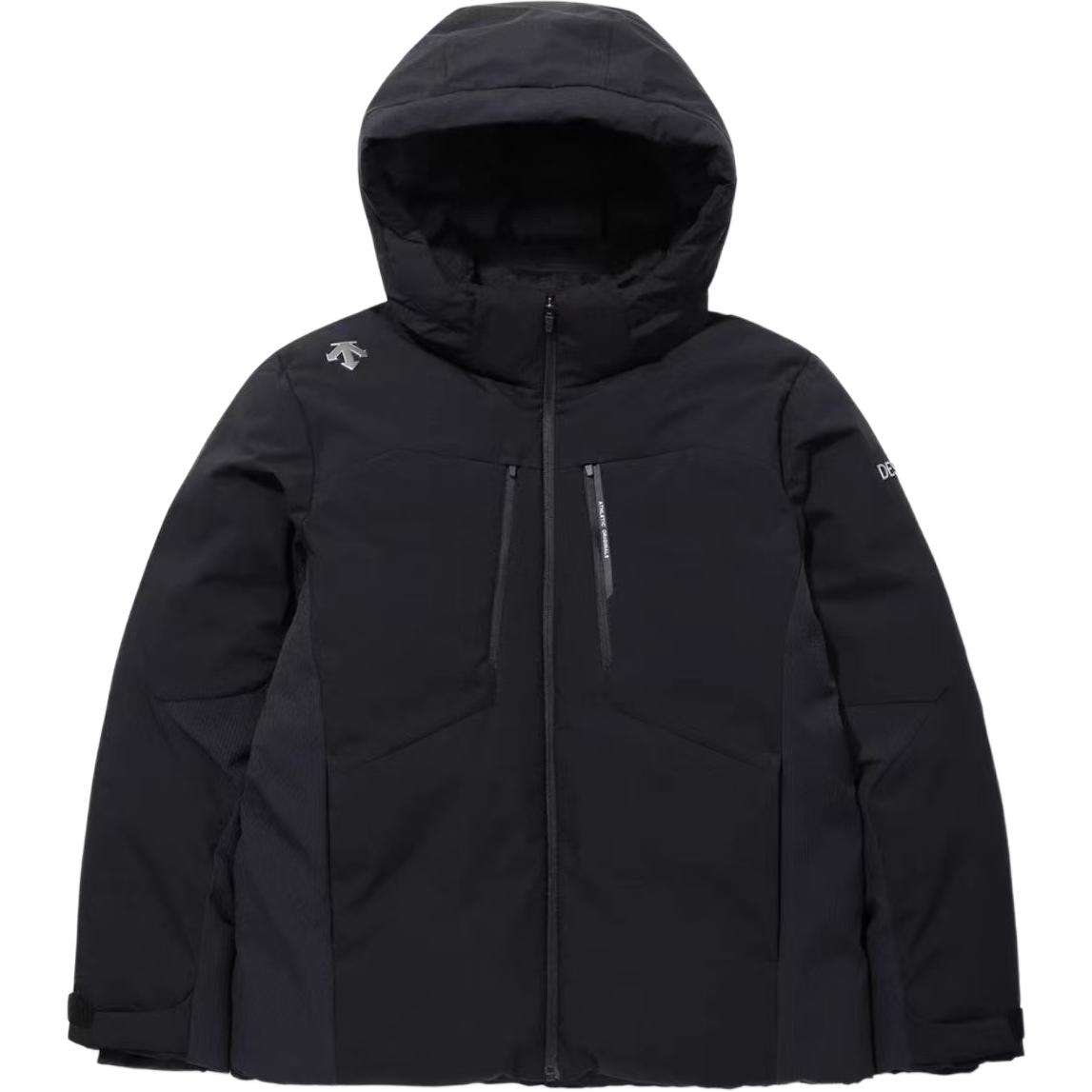 Descente Extreme Cold Hooded Down Jacket Black Unisex Warm Business Coat SP323SDJ92-m