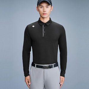 DESCENTE FIELD Series Polo Lengan Panjang Sukan Bernafas. G333MFTL91 3