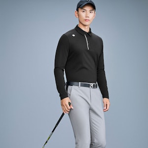 DESCENTE FIELD Series Polo Lengan Panjang Sukan Bernafas. G333MFTL91 5