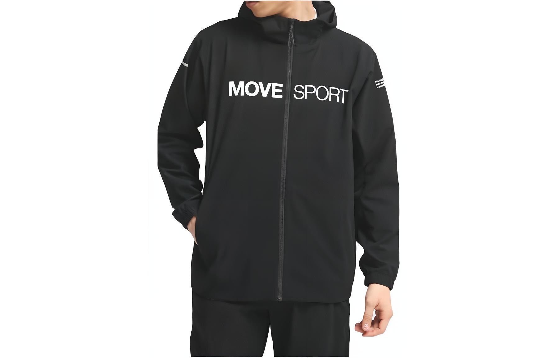 DESCENTE FIELD Series Unisex Hooded Letter Zip Jacket - Casual Long Sleeve DMMVJF11