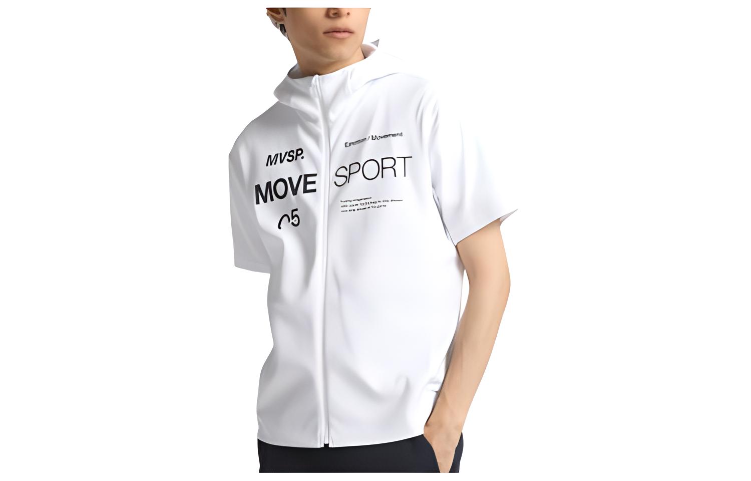 DESCENTE Fitted Short-Sleeve Zip-Up Hoodie Jacket DXC2439