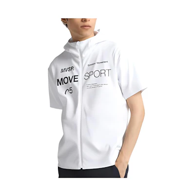 DESCENTE Fitted Short-Sleeve Zip-Up Hoodie Jacket DXC2439