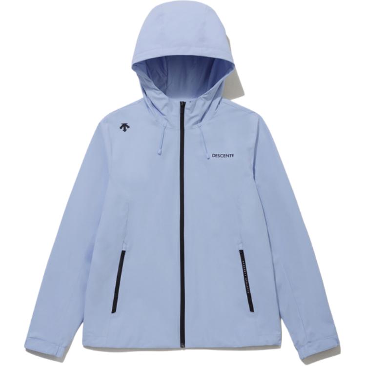 DESCENTE FW25 Unisex Hooded Windproof Thermal Jacket with Logo Design SQ123UJK11