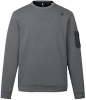 DESCENTE G-ARC Logo Print Crewneck Long Sleeve Sweatshirt Gray - DP12MFNL12 DESCENTE G-ARC Logo Print Crewneck Long Sleeve Sweatshirt Gray - DP12MFNL12