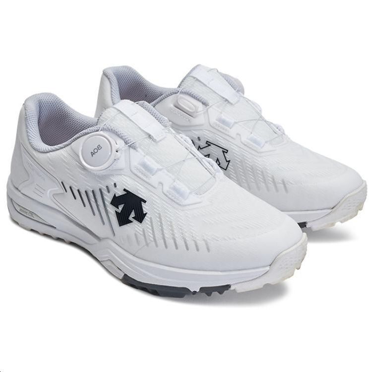 Shop DESCENTE 高尔夫低帮鞋 '白色' G222MLSH25-WT